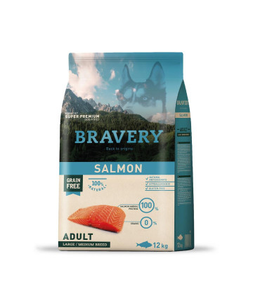 Bravery Salmon Adult Large/Medium Breed 12 kg